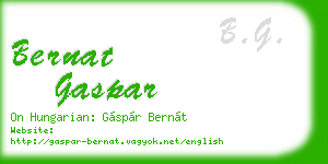 bernat gaspar business card