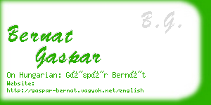 bernat gaspar business card